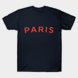 Paris City Typography T-Shirt